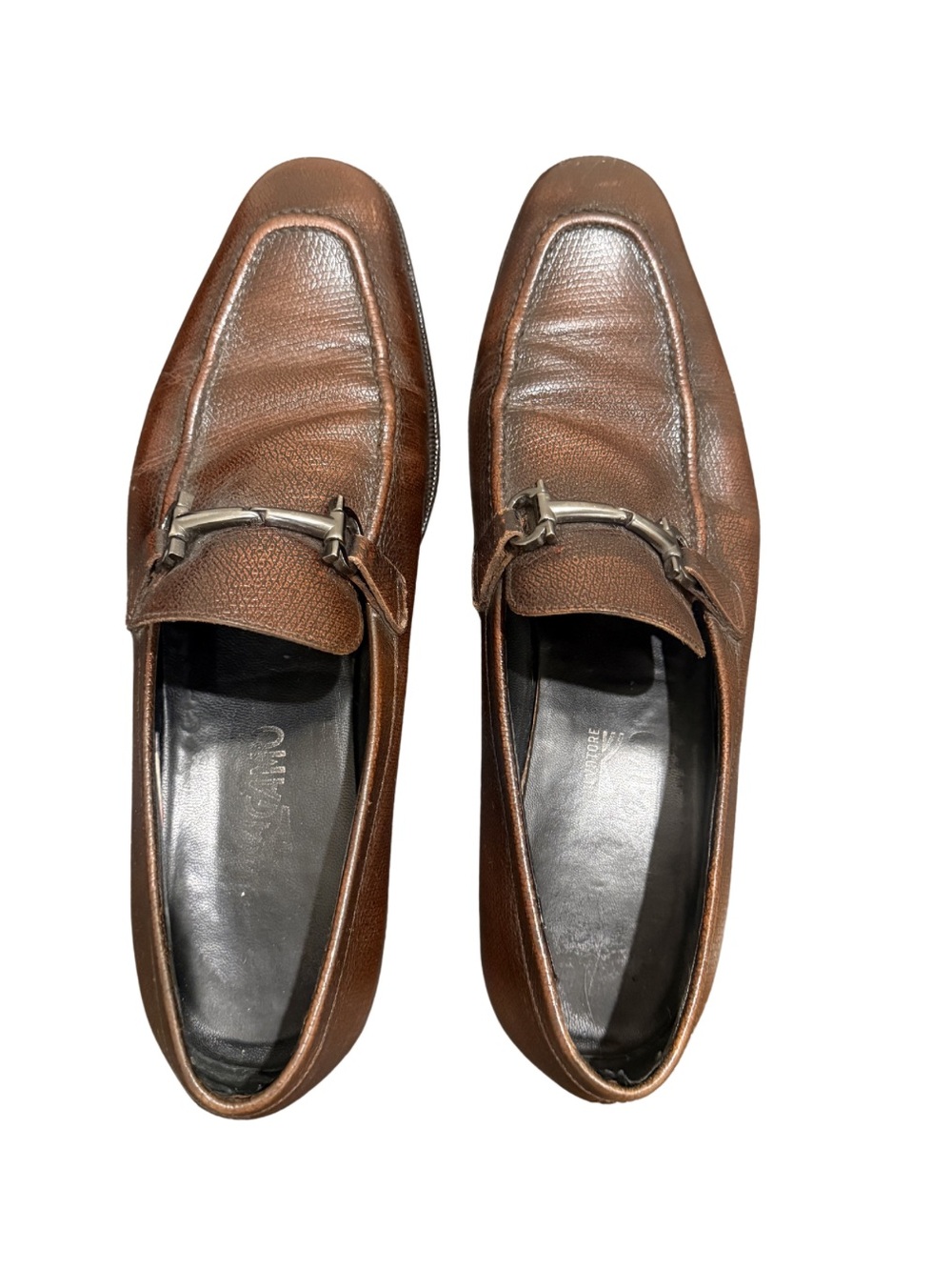 SALVATORE FERRAGAMO Men’s Size 8 Shoes Brown Leather Loafers